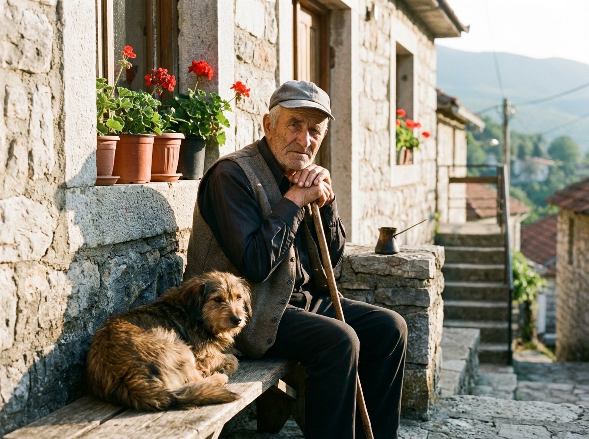 Traditionelles montenegrinisches Dorfleben